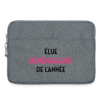 frachtführer / möbelpacker / mover / bewegen - Laptoptasche 15" - Grau meliert - Vorne