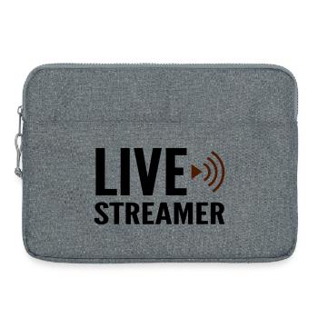 Streamer Live-Streamer - Laptoptasche 15" - Grau meliert - Vorne