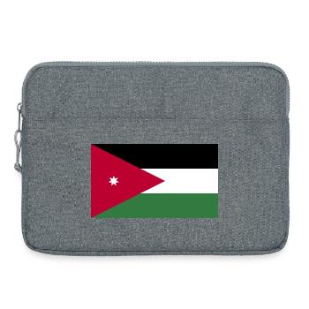 Jordan National Flag - Laptop bag 15" - heather grey - Front