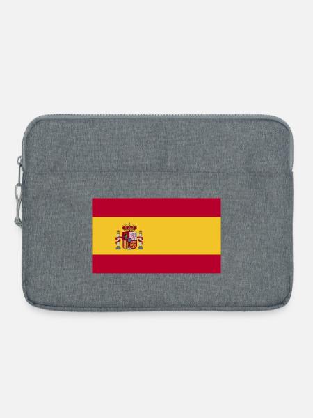 Spanien National Flagge - Laptoptasche 15" - Grau meliert