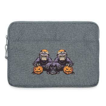 Gorilla Halloween Team Funny - Laptop bag 15" - heather grey - Front