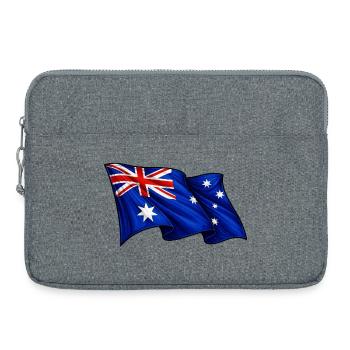 Australische Flagge Australien - Laptoptasche 15" - Grau meliert - Vorne