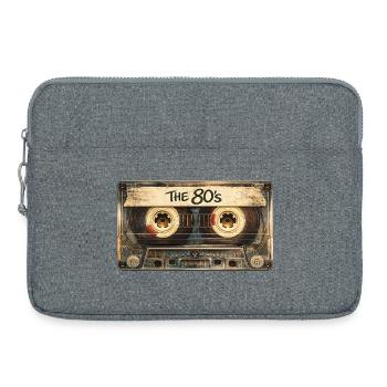The 80’s Retro 1980s Music Nostalgia - Laptop bag 15" - heather grey - Front
