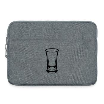 Shot Glass - Laptop bag 15" - heather grey - Front