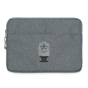 Greek Geek - Laptoptasche 15" - Grau meliert - Vorne