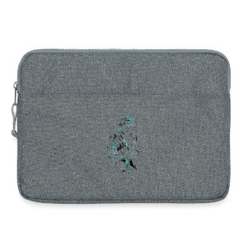 Hibou Neige Watercolor - Sacoche pour ordinateur portable 15 pouces - gris chiné - Devant