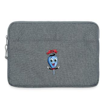 Pa-del der Familie Padel - Laptoptasche 15" - Grau meliert - Vorne