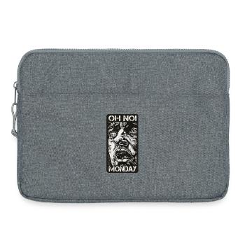 Oh non ! Lundi - Sacoche pour ordinateur portable 15 pouces - gris chiné - Devant