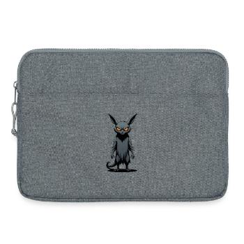 Monstre effrayant Rat Goth Art sombre - Sacoche pour ordinateur portable 15 pouces - gris chiné - Devant
