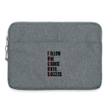 follow one course until - Laptoptasche 15" - Grau meliert - Vorne