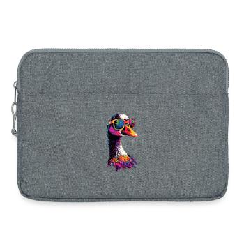 Gans Süße Gänseküken Gans Küken Ente Kleine Gänse - Laptoptasche 15" - Grau meliert - Vorne