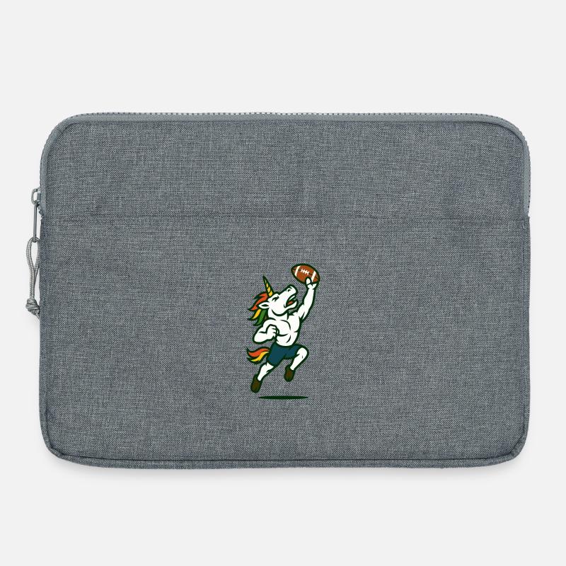 Saut du Gridiron de la Licorne - Sacoche pour ordinateur portable 15 pouces - gris chiné