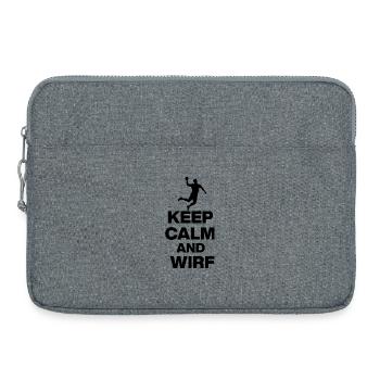 KEEP CALM AND WIRF! DEUTSCHLAND EUROPAMEISTER - Laptoptasche 15" - Grau meliert - Vorne