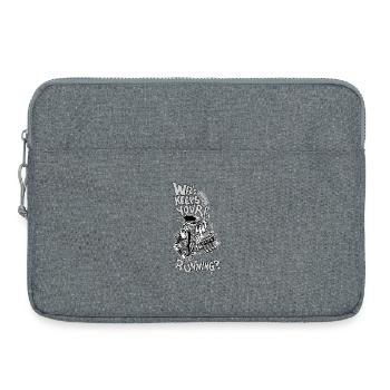 1482_WhatKeepsYourMotorRunning-GRAY - Sacoche pour ordinateur portable 15 pouces - gris chiné - Devant