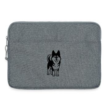 Husky Dog - Sacoche pour ordinateur portable 15 pouces - gris chiné - Devant
