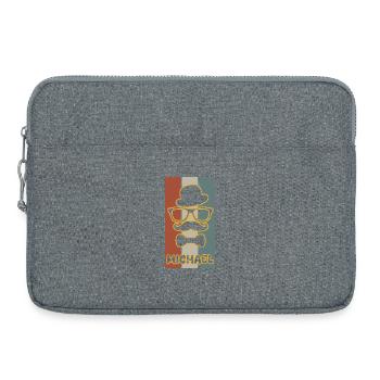 Michael comme prénom - Sacoche pour ordinateur portable 15 pouces - gris chiné - Devant