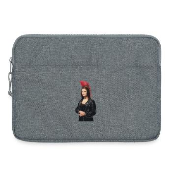 Mona Lisa (La Joconde) Punk - Laptoptasche 15" - Grau meliert - Vorne