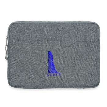 Laboe Naval Memorial – Modern Line Art Design - Laptop bag 15" - heather grey - Front