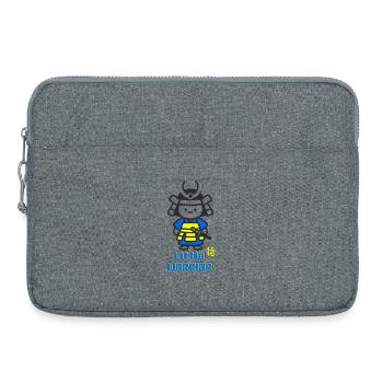 Little Samurai Warrior - Laptop bag 15" - heather grey - Front