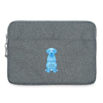 Chien au Ciel-L’amour ne meurt jamais - Sacoche pour ordinateur portable 15 pouces - gris chiné - Devant
