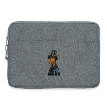 Magicien Girafe Art Magique - Sacoche pour ordinateur portable 15 pouces - gris chiné - Devant