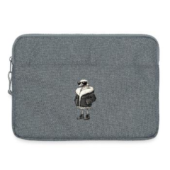Ostrich Cool Winter - Laptop bag 15" - heather grey - Front