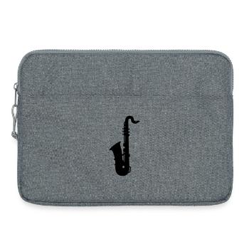 saxophone - Sacoche pour ordinateur portable 15 pouces - gris chiné - Devant