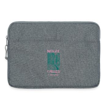 NATURE CALLING - Laptop bag 15" - heather grey - Front