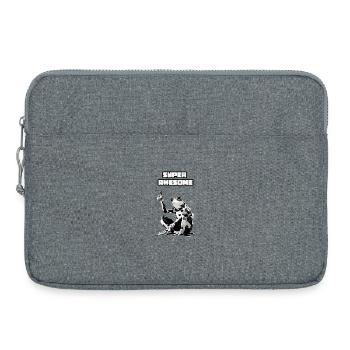Super robot avec motif de pouce levé - Sacoche pour ordinateur portable 15 pouces - gris chiné - Devant