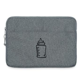 bottle - Laptop bag 15" - heather grey - Front