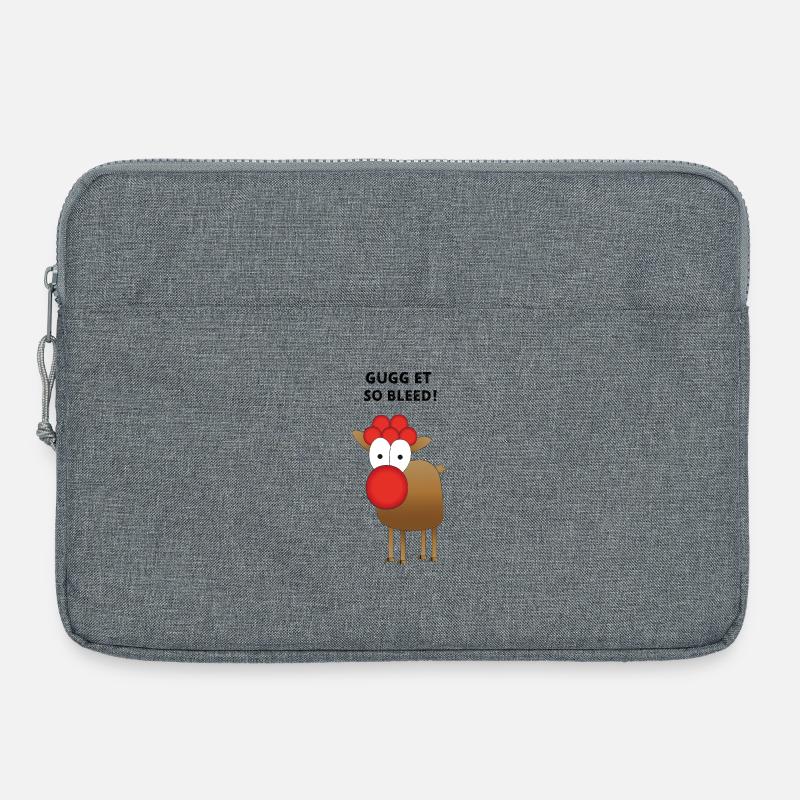 GUGG ET SO BLEED! - Laptoptasche 15" - Grau meliert