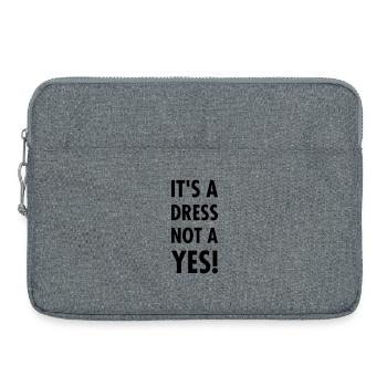 Prävention Sexualisierte Gewalt - Nein heißt nein! - Laptoptasche 15" - Grau meliert - Vorne