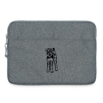 Giant Schnauzer - Laptop bag 15" - heather grey - Front