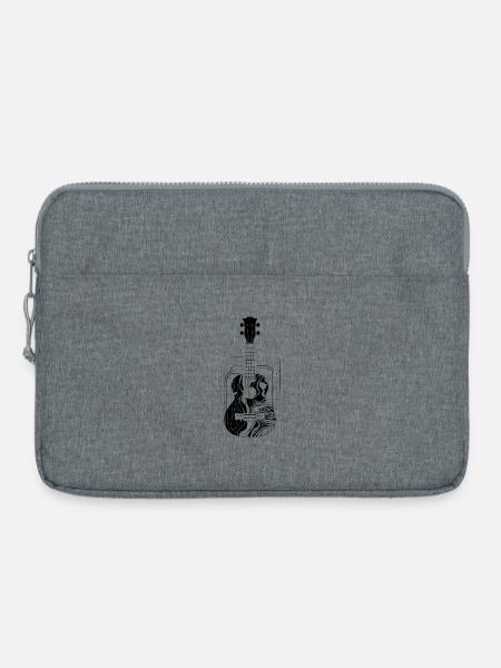 Ukulele - Laptoptasche 15" - Grau meliert