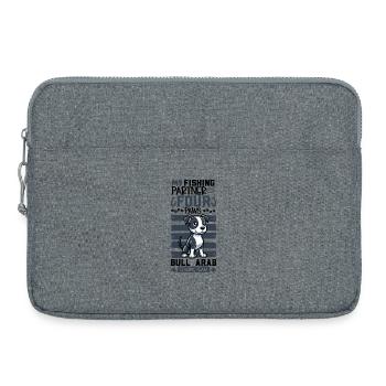 Angeln und Bull Arab - Laptoptasche 15" - Grau meliert - Vorne