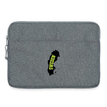 Lettrage néon suédois - Sacoche pour ordinateur portable 15 pouces - gris chiné - Devant
