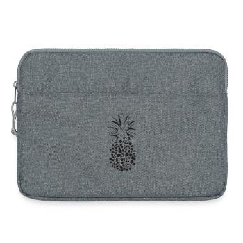 Früchte als Ananas - Laptoptasche 15" - Grau meliert - Vorne