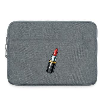 Artistic Lipstick Red - Laptop bag 15" - heather grey - Front