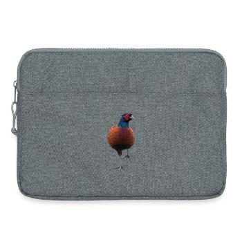 Pheasant with raised leg - Laptop bag 15" - heather grey - Front
