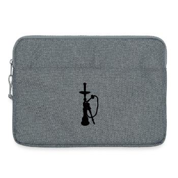 Figure d’ombre de conduite d’eau - Sacoche pour ordinateur portable 15 pouces - gris chiné - Devant
