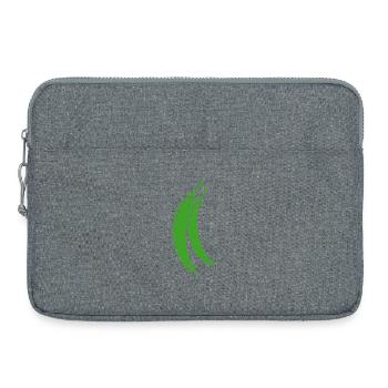 haricot vert - Sacoche pour ordinateur portable 15 pouces - gris chiné - Devant