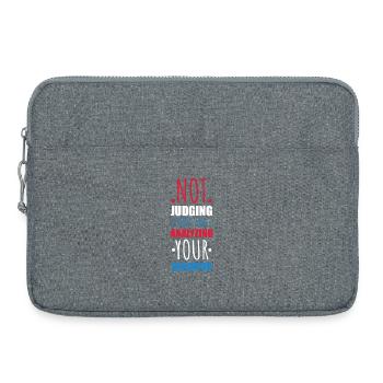 Not Judging Just Analyzing Behavior Graphic - Laptop bag 15" - heather grey - Front