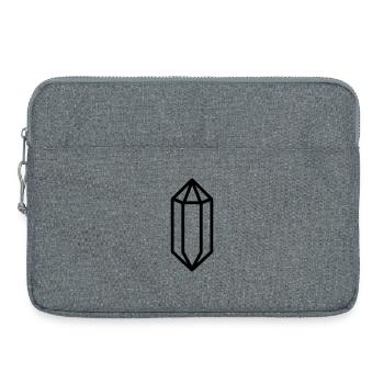 quartz crystal - Laptop bag 15" - heather grey - Front