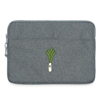 Leek - Laptop bag 15" - heather grey - Front