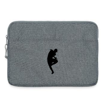 Silhouette B-Boy – Flowdance Flow - Sacoche pour ordinateur portable 15 pouces - gris chiné - Devant