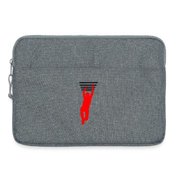 OCR-Griff – Hängestangen-Design - Laptoptasche 15" - Grau meliert - Vorne