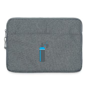 Atelier de soudage de bouteilles de gaz - Sacoche pour ordinateur portable 15 pouces - gris chiné - Devant