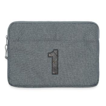 One Concrete Texture Design - Laptop bag 15" - heather grey - Front