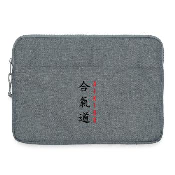 Aïkido - Art Martial - Aïkidoka - Sacoche pour ordinateur portable 15 pouces - gris chiné - Devant