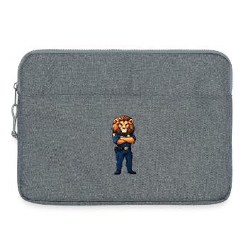 Police de Louvain - Sacoche pour ordinateur portable 15 pouces - gris chiné - Devant
